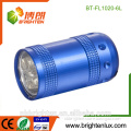China Hot Sale Mini Size Gift CE Matal Aluminum Blacklight Fluorescence Detection 6Led uv led 400nm keychian torch for mask